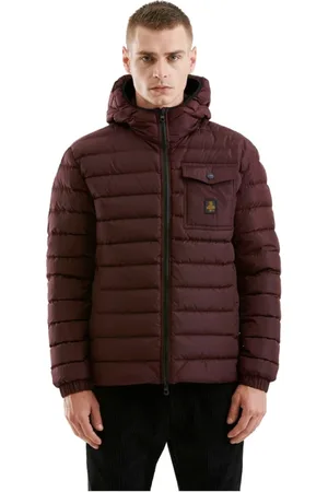 RefrigiWear Kurtki, Mężczyzna, Czerwony, L, Nylon, Kurtka Hunter - Nylon - Zamek błyskawiczny
