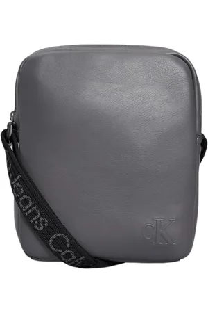 Calvin Klein Torebki, Mężczyzna, Szary, ONE SIZE, Torba na ramię ze skóry PU - Reporter 18