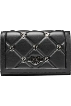 Moschino Torebki, Kobieta, Czarny, ONE SIZE, Torba na Ramię z Łańcuchem i Logo