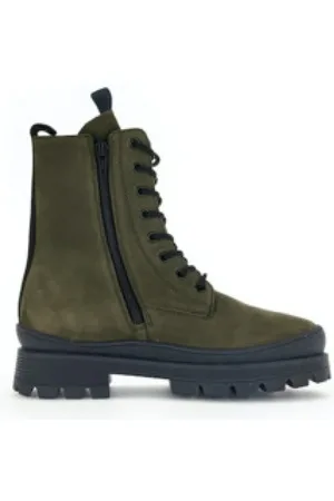 Gabor Buty, Kobieta, Zielony, 37 EU, Wygodny But Biker Combat