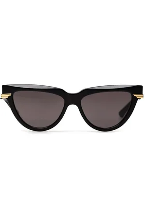 Bottega Veneta Akcesoria, Kobieta, Czarny, ONE SIZE, Czarne Okulary przeciwsłoneczne z octanu