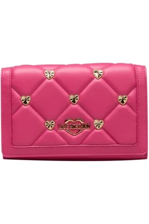 Moschino Torebki, Kobieta, Różowy, ONE SIZE, Torba na Ramię z Łańcuchem i Logo