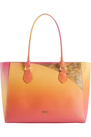 ALVIERO MARTINI 1A CLASSE Torebki, Kobieta, Wielobarwność, ONE SIZE, Bawełna, Torba Shopper Sunset Paradise Multikolor