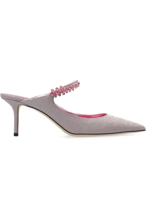 Jimmy Choo Buty, Kobieta, Różowy, 38 1/2 EU, Skóra, Sandały na Obcasie Bing