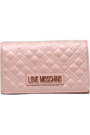 Moschino Torebki, Kobieta, Różowy, ONE SIZE, Torba na Ramię z Łańcuchem i Logo
