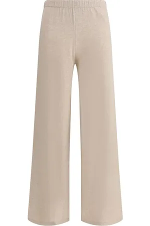 Lisa Yang Spodnie, Kobieta, Beżowy, S, Mélange Wide-Leg Spodnie Aina