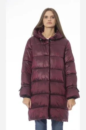 BALDININI Płaszcze, Kobieta, Czerwony, XL, Nylon, Płaszcz zimowy - kolekcja Venezia