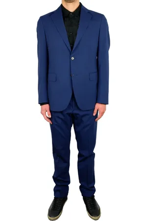 Aquascutum Garnitury, Mężczyzna, Niebieski, S, Komplet z wełny