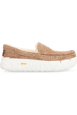 UGG Buty, Mężczyzna, brązowy, 43 EU, Mokasynyy z Futrem Shearlingowym i Podeszwą Vibram