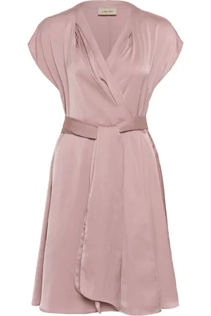 Cream Sukienki, Kobieta, Różowy, L, Elegancka Krótka Sukienka w Dawn