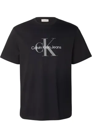 Calvin Klein Koszulki, Mężczyzna, Czarny, M, Bawełna, Logo Cotton T-Shirt