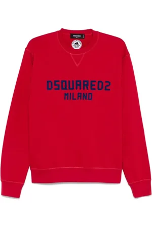 Dsquared2 Bluzy, Mężczyzna, Czerwony, L, Czerwone Swetry dla Mężczyzn