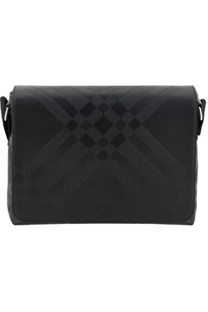Burberry Torebki, Mężczyzna, Czarny, ONE SIZE, Nylon, Ikoniczna Torba na Ramię Messenger