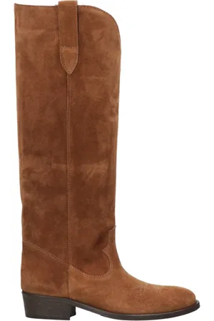 Via Roma Buty, Kobieta, brązowy, 39 EU, Zamsz, Over-knee Botki