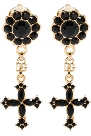 Dolce & Gabbana Akcesoria, Kobieta, Czarny, ONE SIZE, Czarno-Złoty Naszyjnik