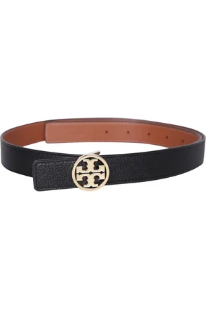 Tory Burch Akcesoria, Kobieta, Czarny, M, Czarny Skórzany Pasek Zmienny