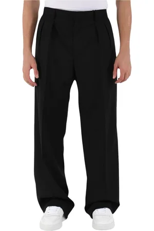 TAGLIATORE Spodnie, Mężczyzna, Czarny, 2XL, Wełna, Spodnie z chłodnej wełny