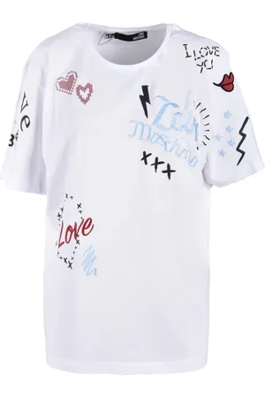 Moschino Koszulki, Kobieta, Biały, S, Tshirt