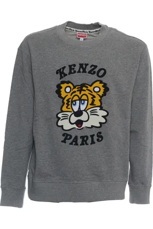 Kenzo Bluzy, Mężczyzna, Szary, XL, Bluza Perle Ss 25 Klasyczny Fason