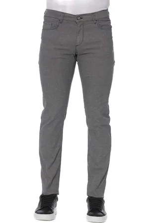 Trussardi Jeansy, Mężczyzna, Szary, W29, Bawełna, Eleganckie szare spodnie z mieszanki bawełny