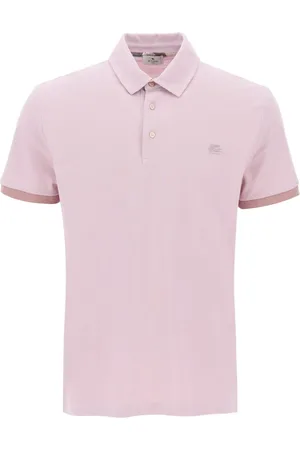 Etro Koszulki, Mężczyzna, Różowy, L, Klasyczny Polo Shirt