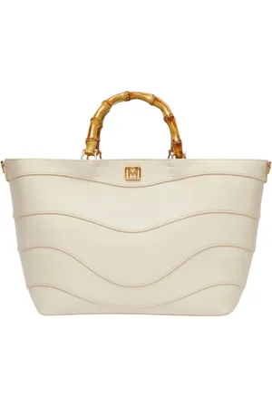 MARELLA Torebki, Kobieta, Beżowy, ONE SIZE, Bambus, Ivory Torba na zakupy z uchwytem z bambusa