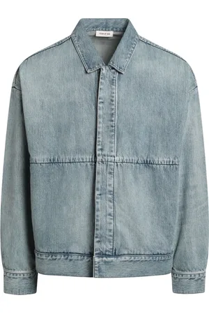 FEAR OF GOD Kurtki, Mężczyzna, Niebieski, S, Denim, Kurtka jeansowa