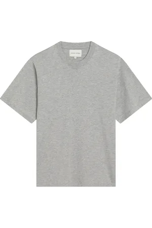 Loulou Studio Koszulki, Kobieta, Szary, S, T-shirt z krótkim rękawem i okrągłym dekoltem