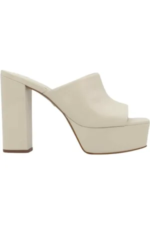 CARRANO Buty, Kobieta, Biały, 35 EU, Mulesy z Kwadratowym Nosem