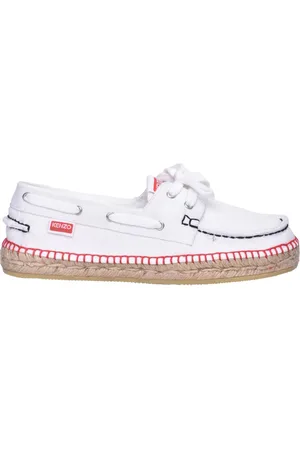 Kenzo Buty, Kobieta, Biały, 36 EU, Organiczne buty żeglarskie z bawełny