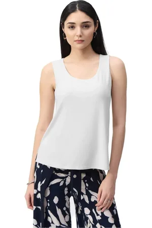 Joseph Ribkoff Koszulki, Kobieta, Biały, XL, Elegancki i wszechstronny biały top