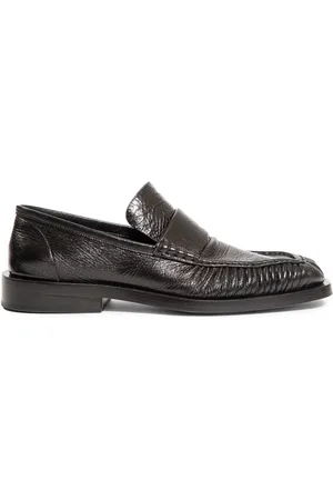Jil Sander Buty, Mężczyzna, Czarny, 43 EU, Czarny Runway Style Loafer z Kwadratowym Nosem