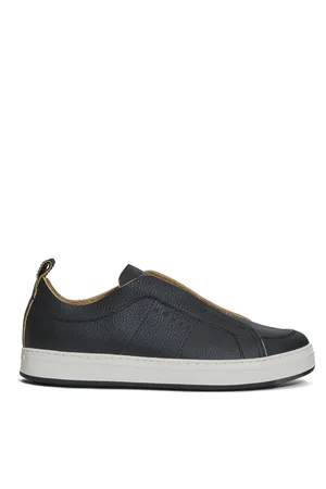 Hogan Buty, Mężczyzna, Czarny, 44 EU, Czarne Slipon Sneakers Wygoda Styl