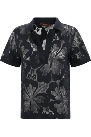 Max Mara Koszulki, Kobieta, Niebieski, XS, Niebieskie Swetry dla Kobiet