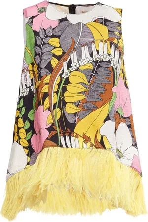 La DoubleJ Koszulki, Kobieta, Wielobarwność, L, Bawełna, Scala Feathered Top