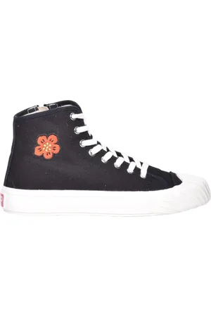 Kenzo Buty, Kobieta, Czarny, 37 EU, Wysokie Trampki z Kanwy