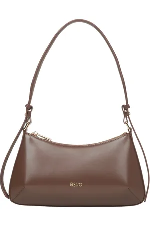 Estro Torebki, Kobieta, brązowy, ONE SIZE, Kobiety Saddle Baguette Bag Er 00115804
