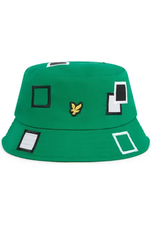 Lyle & Scott Akcesoria, Mężczyzna, Zielony, ONE SIZE, Czapka Golf Square Bucket Hat