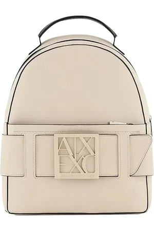 Armani Exchange Torebki, Kobieta, Biały, ONE SIZE, Biały Plecak z Logo