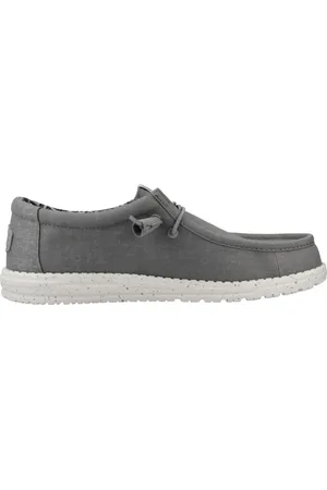 Hey dude Buty, Mężczyzna, Szary, 45 EU, Buty z Kanwy na Sznurowadła