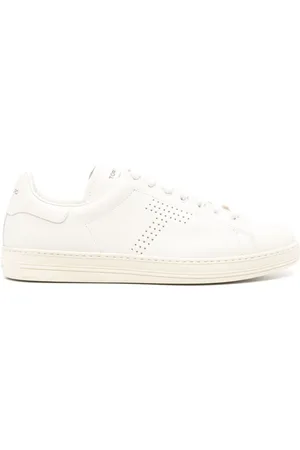 Tom Ford Buty, Mężczyzna, Beżowy, 40 EU, Niski Top Naturalny Kremowy Sneaker