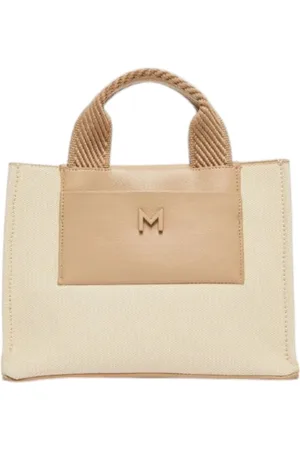 MARELLA Torebki, Kobieta, Beżowy, ONE SIZE, Torba z płótna i skóry