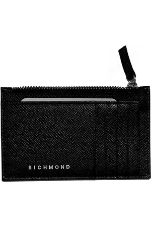 John Richmond Akcesoria, Mężczyzna, Czarny, ONE SIZE, Skóra, Wallets & Cardholders