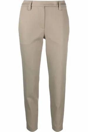 Brunello Cucinelli Spodnie, Kobieta, Beżowy, M, Stylowe spodnie