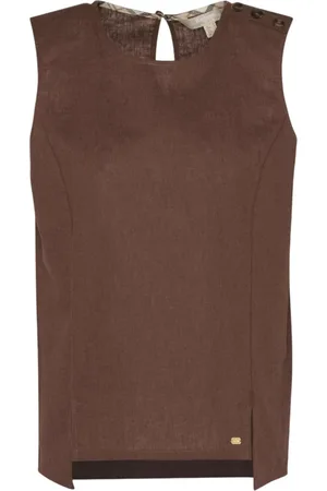 Barbour Koszulki, Kobieta, brązowy, M, Brązowe Koszule Casualowe