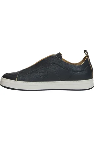 Hogan Buty, Mężczyzna, Czarny, 42 1/2 EU, Czarne skórzane buty wsuwane