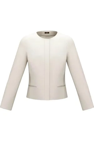 MARELLA Kurtki, Kobieta, Biały, M, Biała Elegancka Kurtka Vania-001