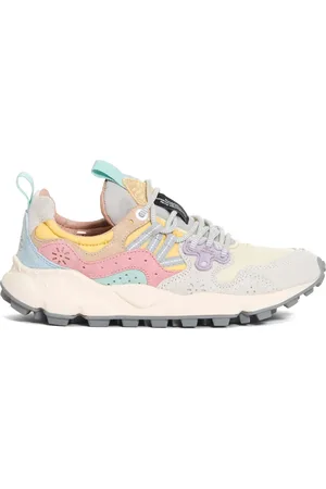 Flower Mountain Buty, Kobieta, Wielobarwność, 36 EU, Różowe, Żółte i Szare Sneakersy