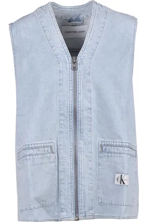 Calvin Klein Kurtki, Kobieta, Niebieski, L, Kamizelka