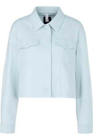 Marc Cain Kurtki, Kobieta, Niebieski, M, Denim, Kurtka jeansowa z dopasowanym krojem